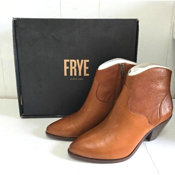 Frye Boots Women's Size 9.5 Lila Western Short Saddle Polished NEW, MSRP… - Picture 3 of 13